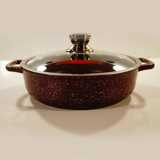 Жаровня 240/70 с крышкой Горница Шоколад ж2411аш