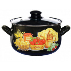 Кастрюля 4,0л стекл. крышка Лакомка 4201